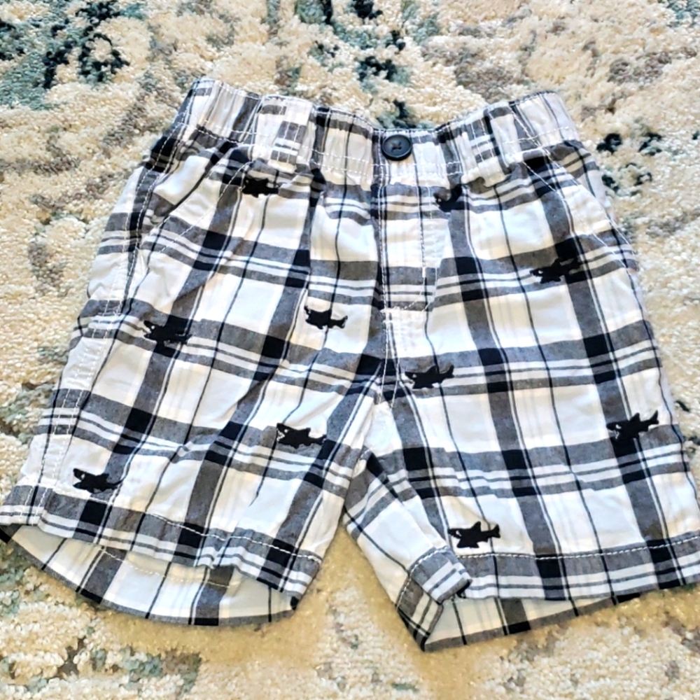Gymboree Plaid Shark Shorts